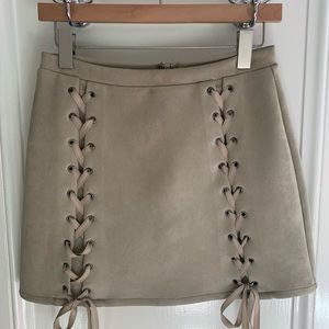 Ribbon Camel Skirt